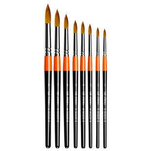 马利水彩画笔水彩笔毛笔尼龙画笔刷子颜料笔美术生专用水彩笔套装水粉丙烯画画圆头固体水彩排笔勾线笔旗舰店