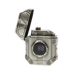 黑科技双电弧脉冲打火机带灯充电点烟器网红多功能电子点火器防风