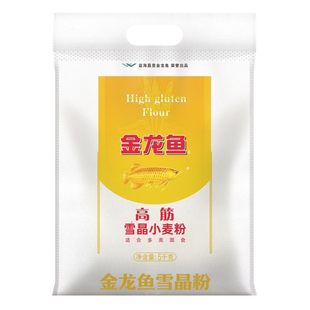 金龙鱼面粉雪晶小麦粉七星5kg 家用小麦粉面粉家用10斤