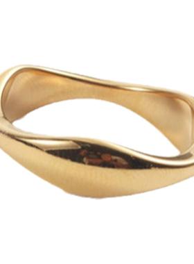 跨境网红同款戒指欧美ins钛钢