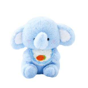 绿光派对蓝色小象毛绒玩偶礼盒装送同学生日礼物毛绒公仔礼袋挂件