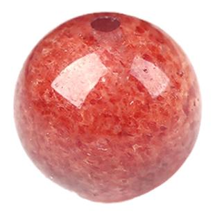 7A天然草莓晶散珠子手串女士diy手工绿草莓星光鸽血红粉水晶手链