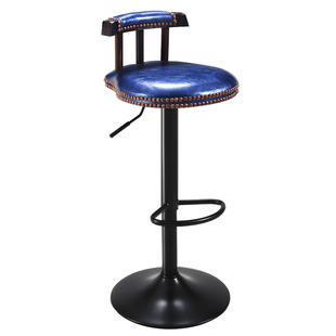吧台椅旋转升降酒吧椅高脚凳复古欧式前台椅收银椅
