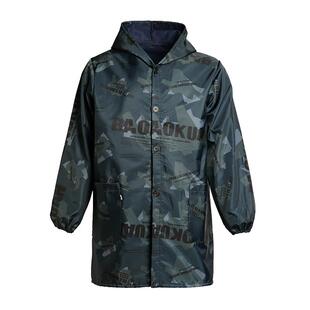 加绒加厚罩衣男款厨房防水防油工作服大褂纽扣大人长袖新款秋冬季