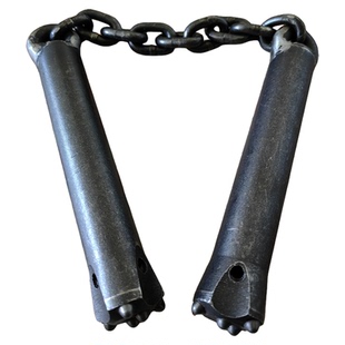 特硬钨合金钢流星胆双截棍袖鞭两节棍手工打造二节棍硬棍自卫防身