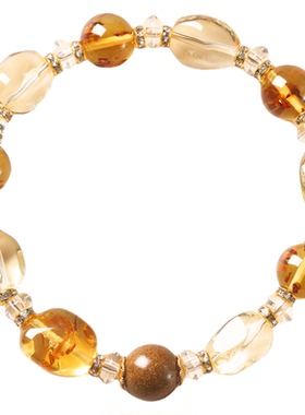 天然黄水晶手串聚财纳福