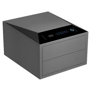 艾斐堡新款首饰盒保险箱式家用小型珠宝黄金收纳盒饰品专用指纹解锁高档珠宝贵重物品夹万高级家庭多层保管箱