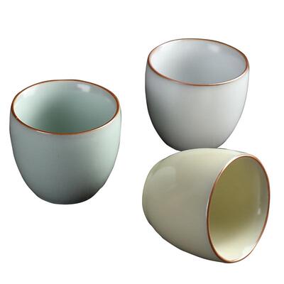 家用汝窑陶瓷单杯大号品茗杯茶杯