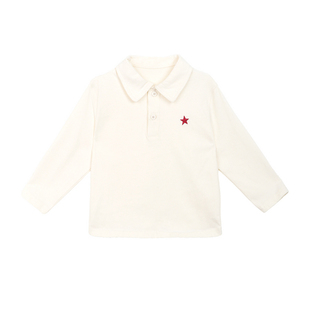 小O爸男婴童 男宝宝长袖t恤春秋2026新款棉质a类婴儿POLO上衣