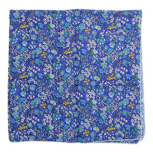 搭配神器~日系时尚棉麻围巾女春夏薄款碎花方巾长条蕾丝波点丝巾