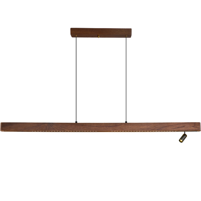 设计师茶室吊灯黑胡桃实木