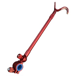 新型S型通用炮台后挂天线钓鱼支架配件侧弯铝合金防脱竿挂防滑架