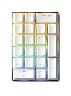 无线PAD数字小键盘机械轴RGB背光