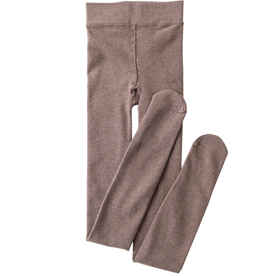 加绒连裤袜秋冬保暖灰色日系踩脚