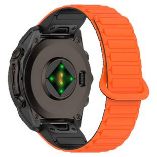 适用Garmin佳明飞耐时Fenix8/7X/6X智能5X手表带Forerunner935/945/955/965/EpixPro/S70硅胶enduro3磁吸腕带