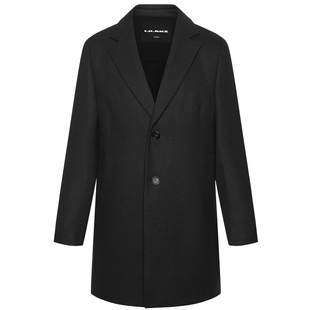 【热燃科技/山羊绒】利郎奥莱毛呢大衣男25冬季休闲男装厚款外套