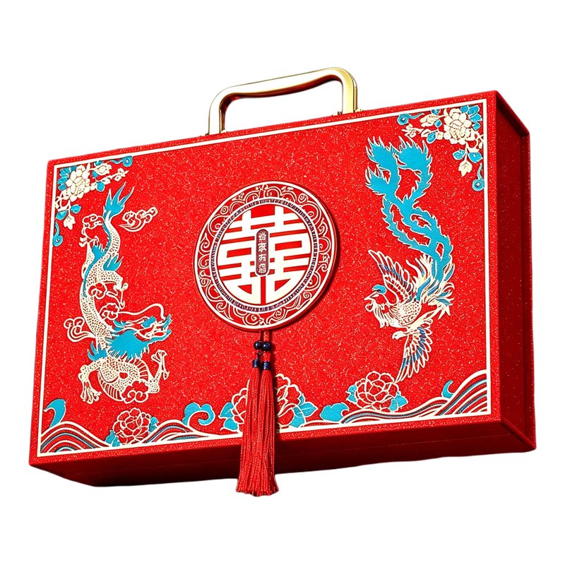 装的彩礼钱现金礼金箱订婚礼盒