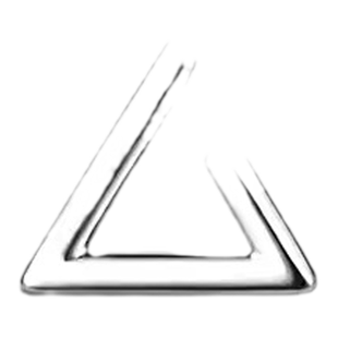 简约三角形耳钉女纯银针S999养耳洞耳环小众设计感高级防过敏耳饰