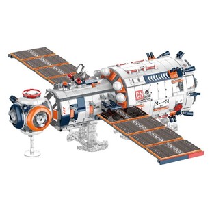 JAKI佳奇积木破晓核心舱中国航天太空模型宇航员益智拼装男孩礼物