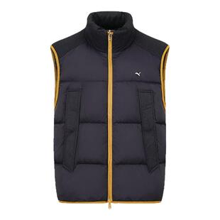 PUMA彪马男女同款灯芯绒拼接夹棉马甲背心MMQ PUFF PADDED 623047