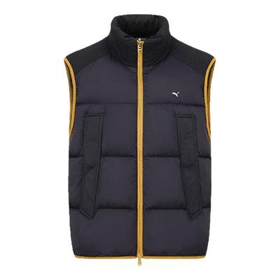 PUMA彪马男女同款灯芯绒拼接夹棉马甲背心MMQ PUFF PADDED 623047