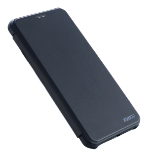 适用iPhone11pro手机壳翻盖XSMax苹果se2保护套XR防摔8真皮6plus简约高档11promax翻盖式手机套蓝色男女讯迪