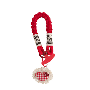 少女心ins风波点蕾丝边爱心手机壳挂件尼龙线材编织手机链挂绳百搭学生包包挂饰耳机套ccd相机钥匙扣便携手腕