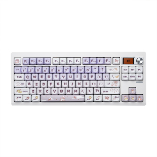 GMK87机械键盘gasket三模有线蓝牙客制化成品静音办公麻将音屏幕