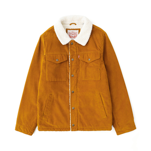美版正品Levi's李维斯复古高端灯芯绒羊羔绒外套男潮流夹克秋冬季
