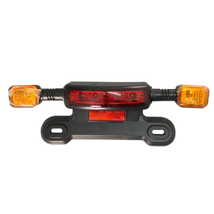 电动车三合一尾灯48 /60V含转向灯刹车灯日行灯12V LED灯轻摩加装