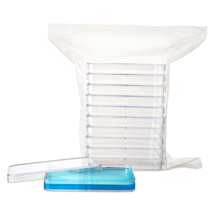 一次性塑料方形培养皿带刻度无菌培养皿实验室细胞细菌细胞培养皿