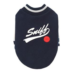 Sniff宠物狗狗猫咪春秋卫衣印花棒球服泰迪法斗比熊中小型犬衣服
