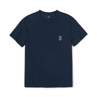 MLB官方 男女同款时尚经典百搭休闲纯色圆领T恤26春季新款TSB01