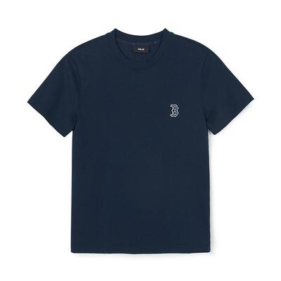 MLB官方 男女同款时尚经典百搭休闲纯色圆领T恤26春季新款TSB01