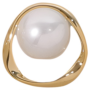 浮漾FLOAT温柔法式珍珠小众耳钉女复古港风圆圈气质耳夹耳环秋冬