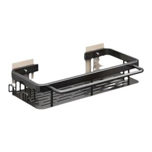 枪灰色抹布架厨房收纳置物架免打孔壁挂式水池海绵沥水篮水槽神器