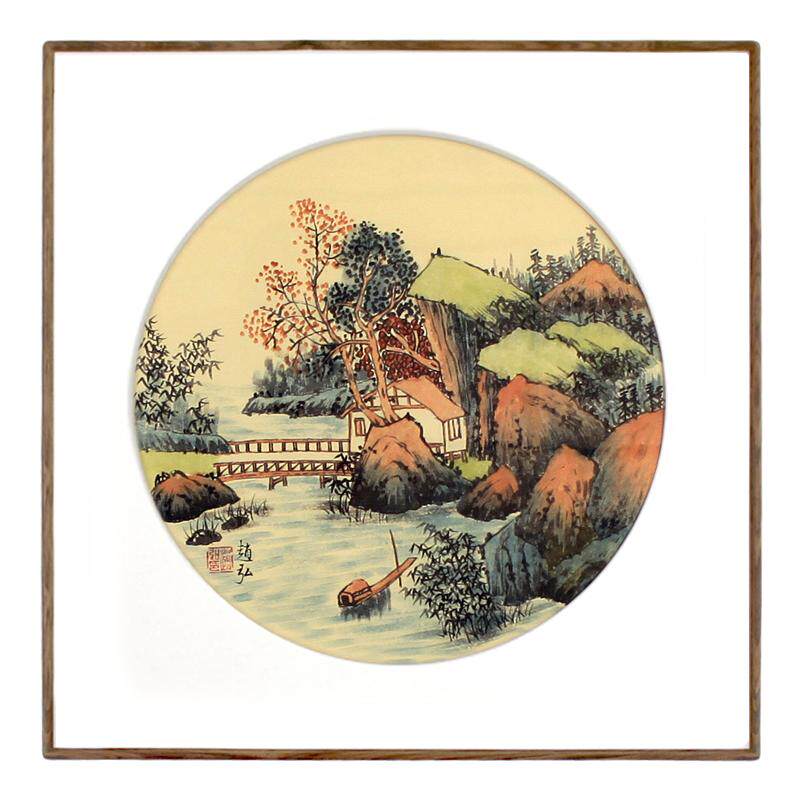 靠山玄关字画迎好运纯手绘装饰画