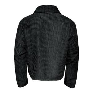 JCAESAR ZIPPER-JACKET 斜拉链扭转夹克 提花肌理 大翻领 斜拉链