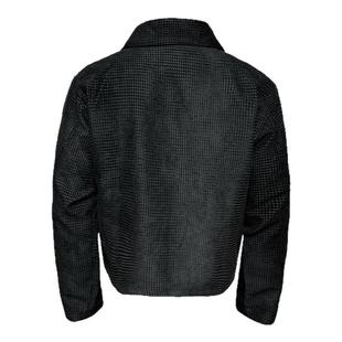 JCAESAR ZIPPER-JACKET 斜拉链扭转夹克 提花肌理 大翻领 斜拉链