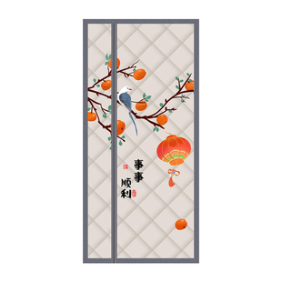 冬季加厚保暖棉门帘侧开2025新款家用卧室防寒隔断帘挡风隔冷磁吸