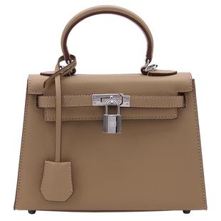 红谷女士包质感真皮手提包通勤凯莉包轻奢休闲铂金包单肩斜跨包