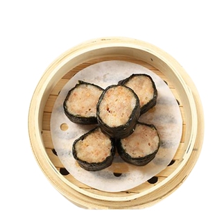 佛山顺誉食品鱼籽紫菜卷300g/12个 广式蒸笼早茶特色点心港式早餐