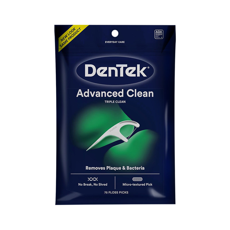 【百亿补贴】德泰克Dentek进口牙线棒含氟超细薄荷圆线正品旗舰店