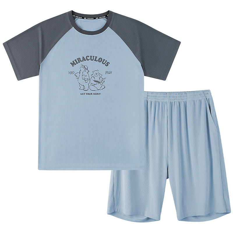 【冰丝睡衣】奕时代胖男童家居服家居服套装