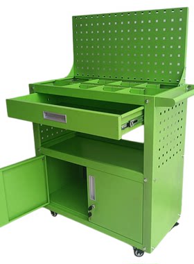 豪华分隔工具车三层带抽屉汽修用