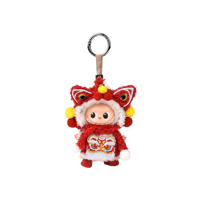 拉布布4代醒狮新年红娃衣挂件