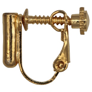 18K包金保色耳夹耳钉转换器耳夹DIY耳夹配件耳饰耳钉转接螺纹