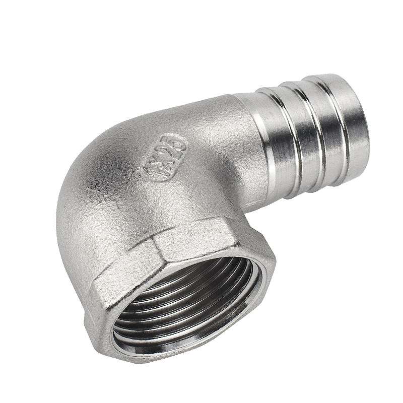 304不锈钢内丝宝塔90度弯头直角4分1寸水管变径格林皮管接头配件
