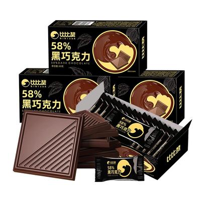 比比赞58%黑巧克力0反式脂肪酸