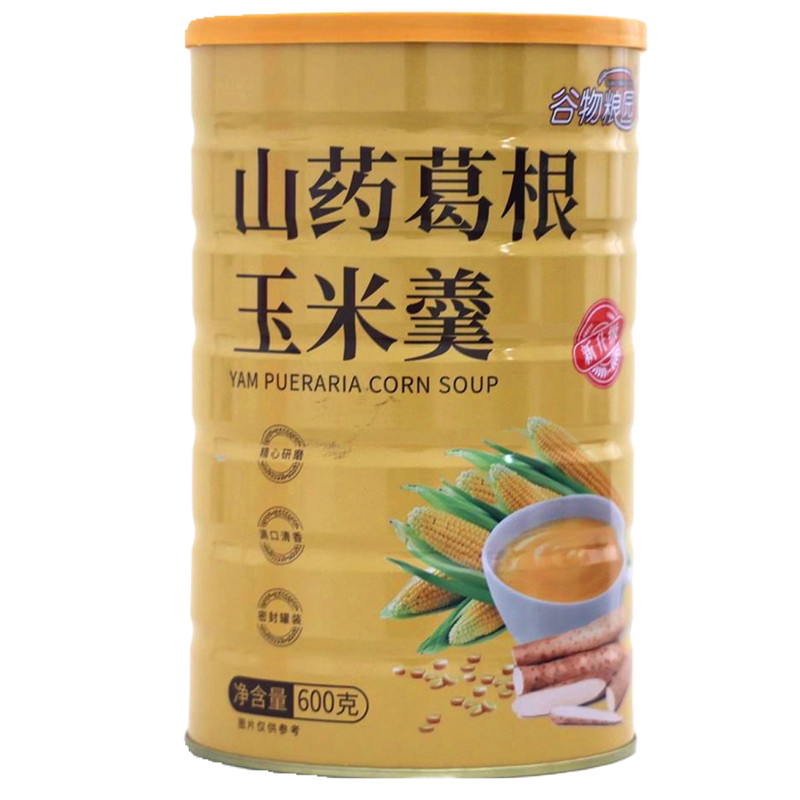 谷物粮园山药葛根玉米羹粉送杯勺